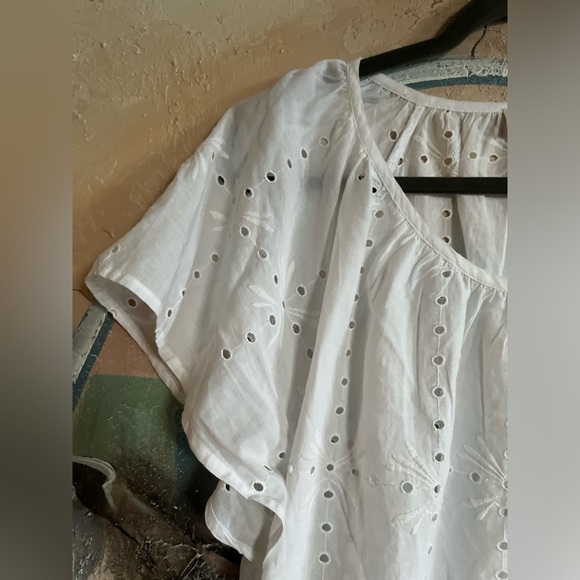 CREAM Eyelet White CRMOCCAMIA SHIRT Size 44 - Picture 5 of 13